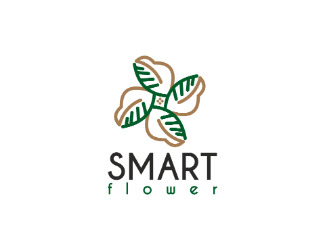 Projekt graficzny logo dla firmy online smart flower